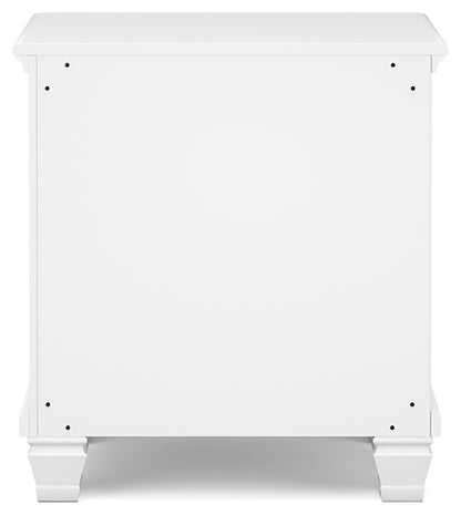 Fortman Twin Panel Bed with Mirrored Dresser and Nightstand