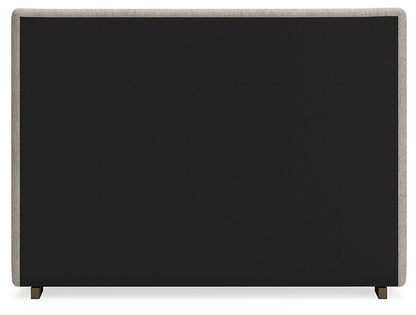 Cabalynn Queen Upholstered Bed with Mirrored Dresser, Chest and Nightstand