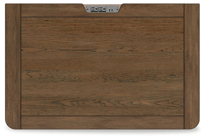 Cabalynn Queen Panel Bed with Storage with Mirrored Dresser and Nightstand