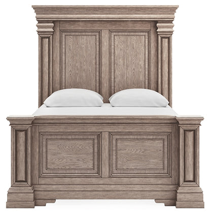 Blairhurst Queen Panel Bed with Mirrored Dresser, Chest and Nightstand