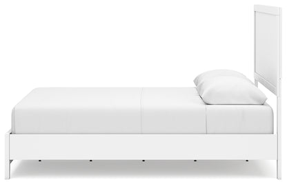 Binterglen Queen Panel Bed with Mirrored Dresser and Chest