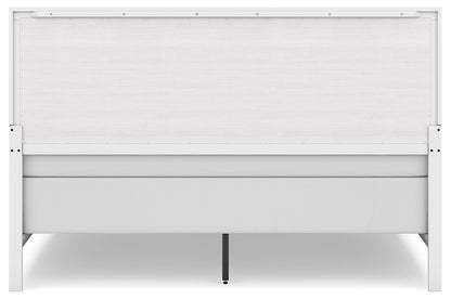 Binterglen King Panel Bed with Mirrored Dresser and Chest