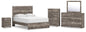 Ralinksi Queen Panel Bed with Mirrored Dresser, Chest and Nightstand