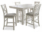 Robbinsdale Counter Height Dining Table and 4 Barstools