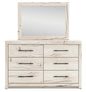 Lawroy Queen Panel Bed with Mirrored Dresser and Nightstand