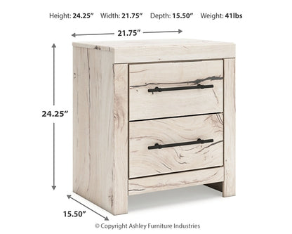 Lawroy Queen Panel Bed with Mirrored Dresser, Chest and Nightstand
