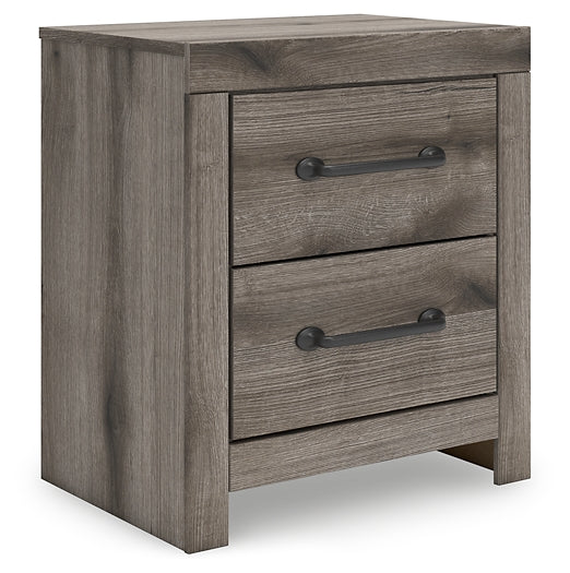 Graystorm Twin Panel Bed with Storage with Mirrored Dresser, Chest and Nightstand