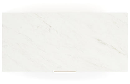 Cadmori Full Upholstered Bed with Mirrored Dresser, Chest and Nightstand