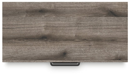 Graystorm Full Panel Bed with Mirrored Dresser and Chest