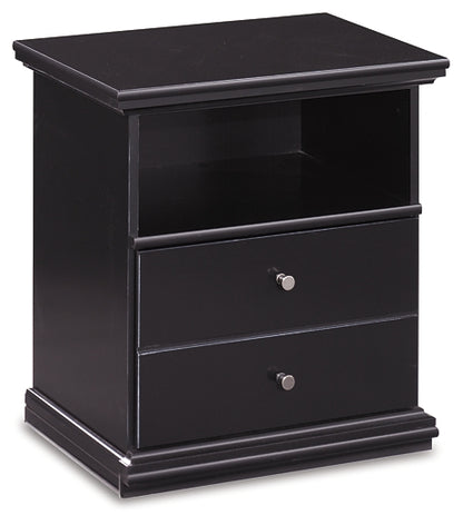 Twin Panel Bed with Mirrored Dresser and Nightstand