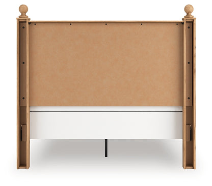 Aleaport Queen Panel Bed with Mirrored Dresser and Nightstand