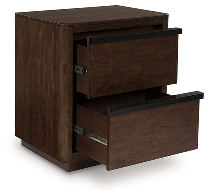 Dilenno King Canopy Bed with Mirrored Dresser and Nightstand