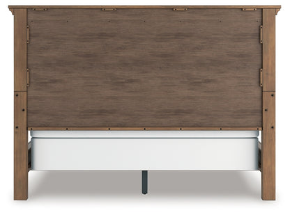 Feddinger California King Panel Bed with Mirrored Dresser
