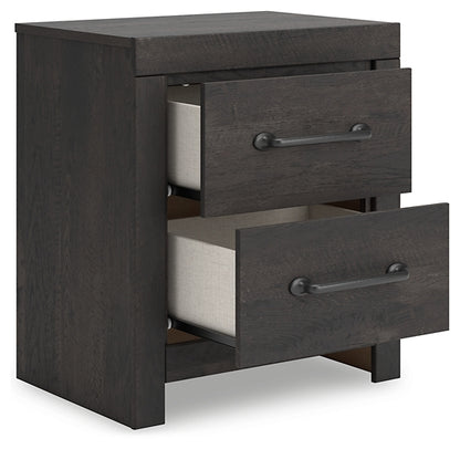 Hollivern Full Panel Bed with Mirrored Dresser, Chest and Nightstand