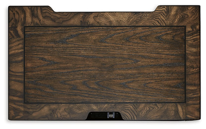 Maylee Queen Upholstered Bed with Mirrored Dresser, Chest and Nightstand