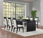 Brookmead 7-piece Extension Leaf Dining Table Set Black
