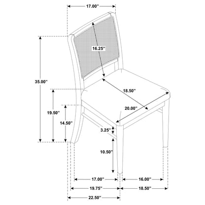 Arini 7-piece Round Dining Room Table Set Sand Wash