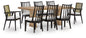 Galliden Dining Table and 8 Chairs