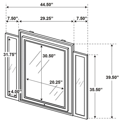 Lorient 4-piece Queen Bedroom Set Ivory and Camel