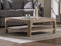 Solano Square Wood Cocktail Coffee Table Weathered Mango