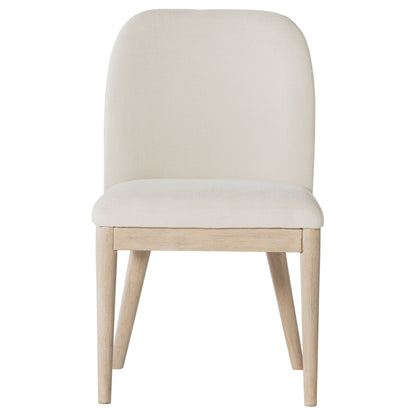 Solano Upholstered Dining Side Chair Beige (Set of 2)
