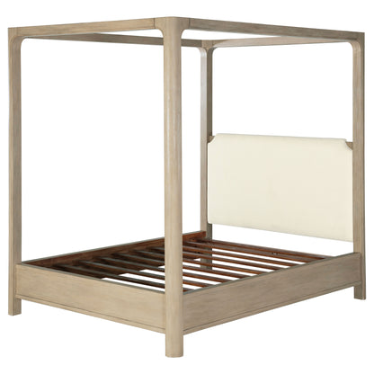 Solano 85-inch Queen Canopy Bed Weathered Mango