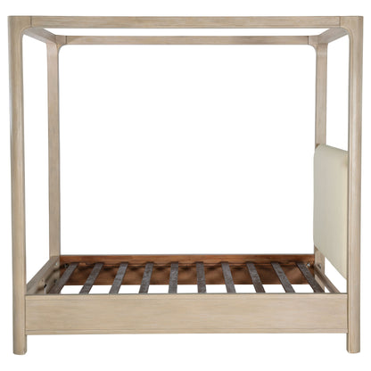 Solano 85-inch Queen Canopy Bed Weathered Mango