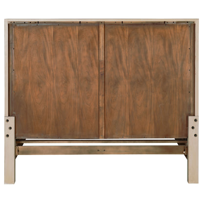Solano 55-inch Eastern King Panel Bed Weathered Mango