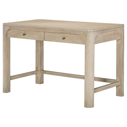 Solano 2-drawer Makeup Table Vanity Desk Weathered Mango