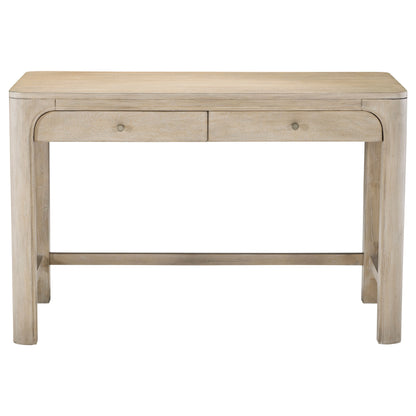 Solano 2-drawer Makeup Table Vanity Desk Weathered Mango