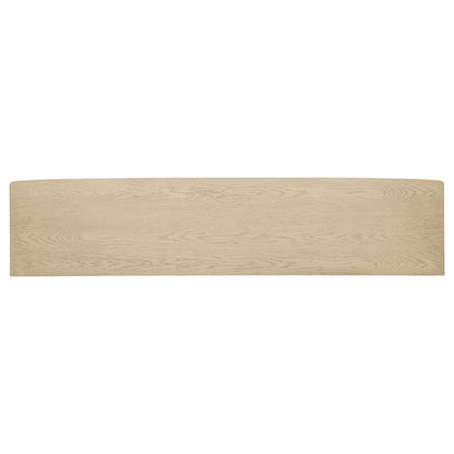 Kailani 79-inch 4-door Cane TV Stand Media Console Beige Oak