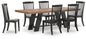 Greddinton Dining Table and 6 Chairs