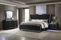 Lorient 4-piece Eastern King Bedroom Set Black