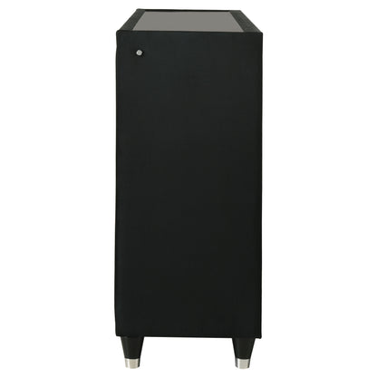 Lorient 8-drawer LED Bedroom Dresser Cabinet Black