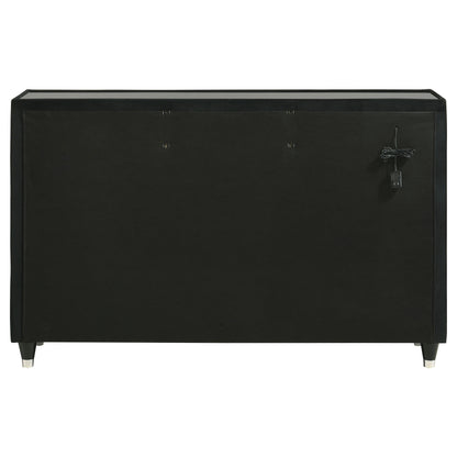 Lorient 8-drawer LED Bedroom Dresser Cabinet Black