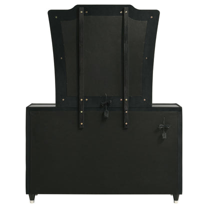 Lorient 8-drawer LED Dresser with Mirror Black