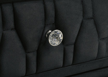 Lorient 8-drawer LED Dresser with Mirror Black