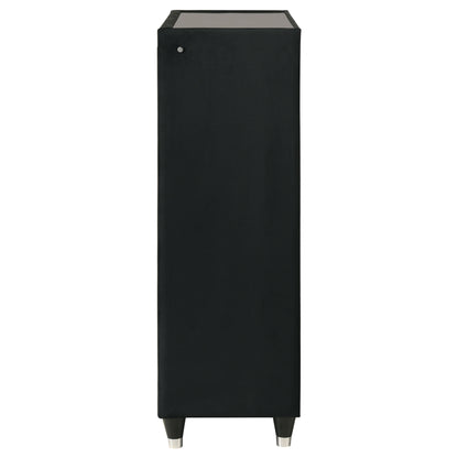 Lorient 5-drawer LED Chest of Drawers Black