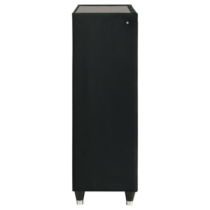 Lorient 5-drawer LED Chest of Drawers Black