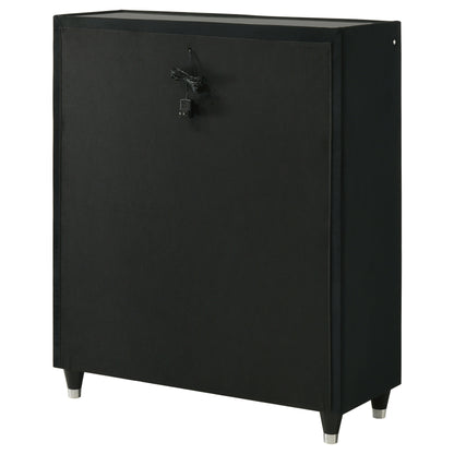 Lorient 5-drawer LED Chest of Drawers Black