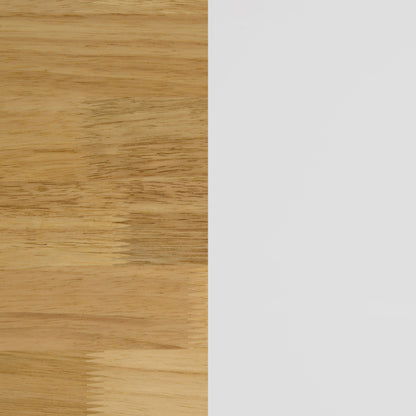 Jalen 3-door Mobile Kitchen Cart Natural Brown and White