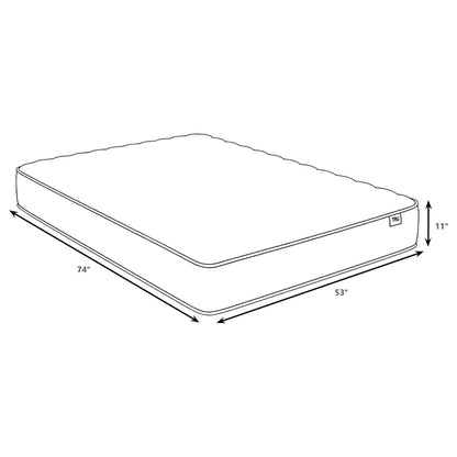 Hayes Full Firm Tight Top Hybrid Mattress White