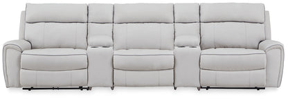 Social Pointe 5-Piece Power Reclining Sectional