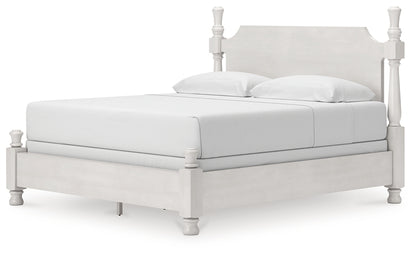 Rowlenstown King Poster Bed, Dresser, Mirror and Nightstand