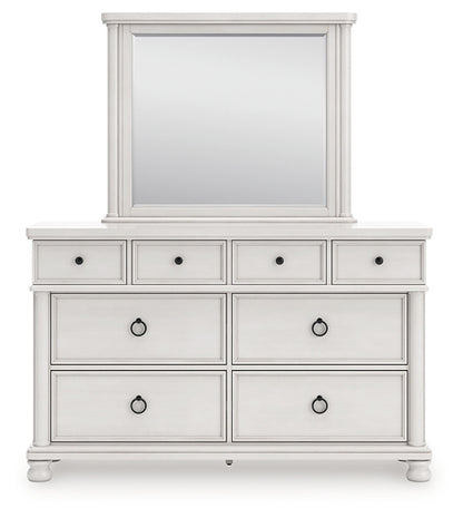 Rowlenstown Queen Poster Bed, Dresser, Mirror and Nightstand