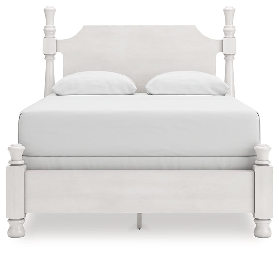 Rowlenstown Queen Poster Bed, Dresser, Mirror and Nightstand