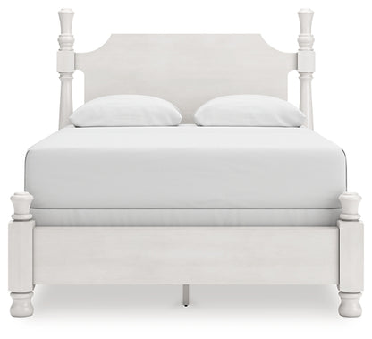 Rowlenstown Queen Poster Bed, Dresser, Mirror and Nightstand