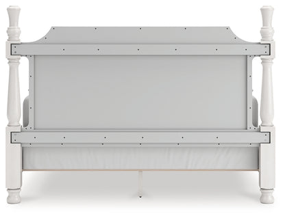 Rowlenstown King Poster Bed, Dresser and Mirror