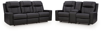 Mackmenville Reclining Sofa and Reclining Loveseat with Console