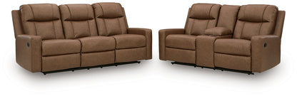 Mackmenville Reclining Sofa and Reclining Loveseat with Console